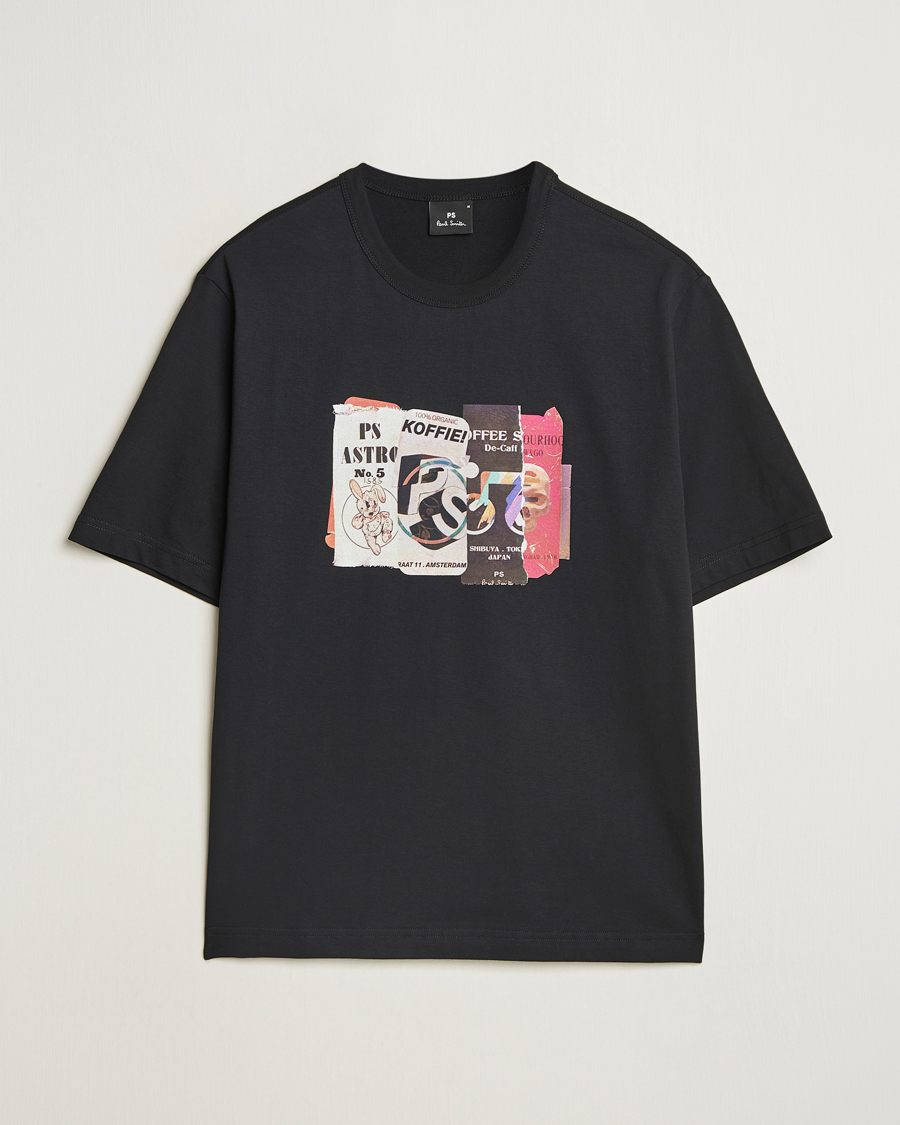 PS Paul Smith Cut & Paste Printed T-Shirt Black
