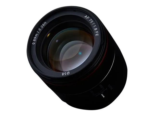 Samyang AF - Telefoto objektiv - 75 mm - f/1.8 FE - Sony E-mount - for Sony Cinema Line; a VLOGCAM; a1; a1 II; a6700; a7 IV; a7C; a7C II; a7CR; a7R V; a9 III