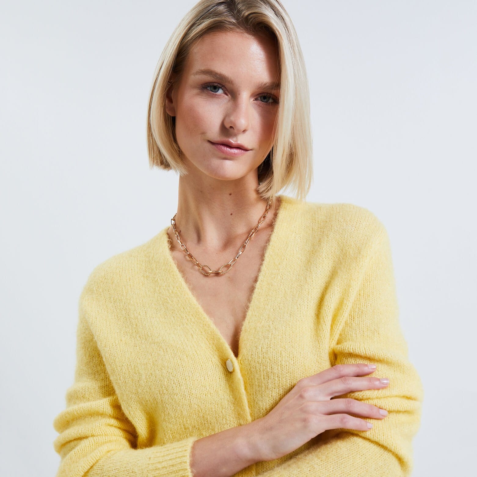 Gilet col V femme