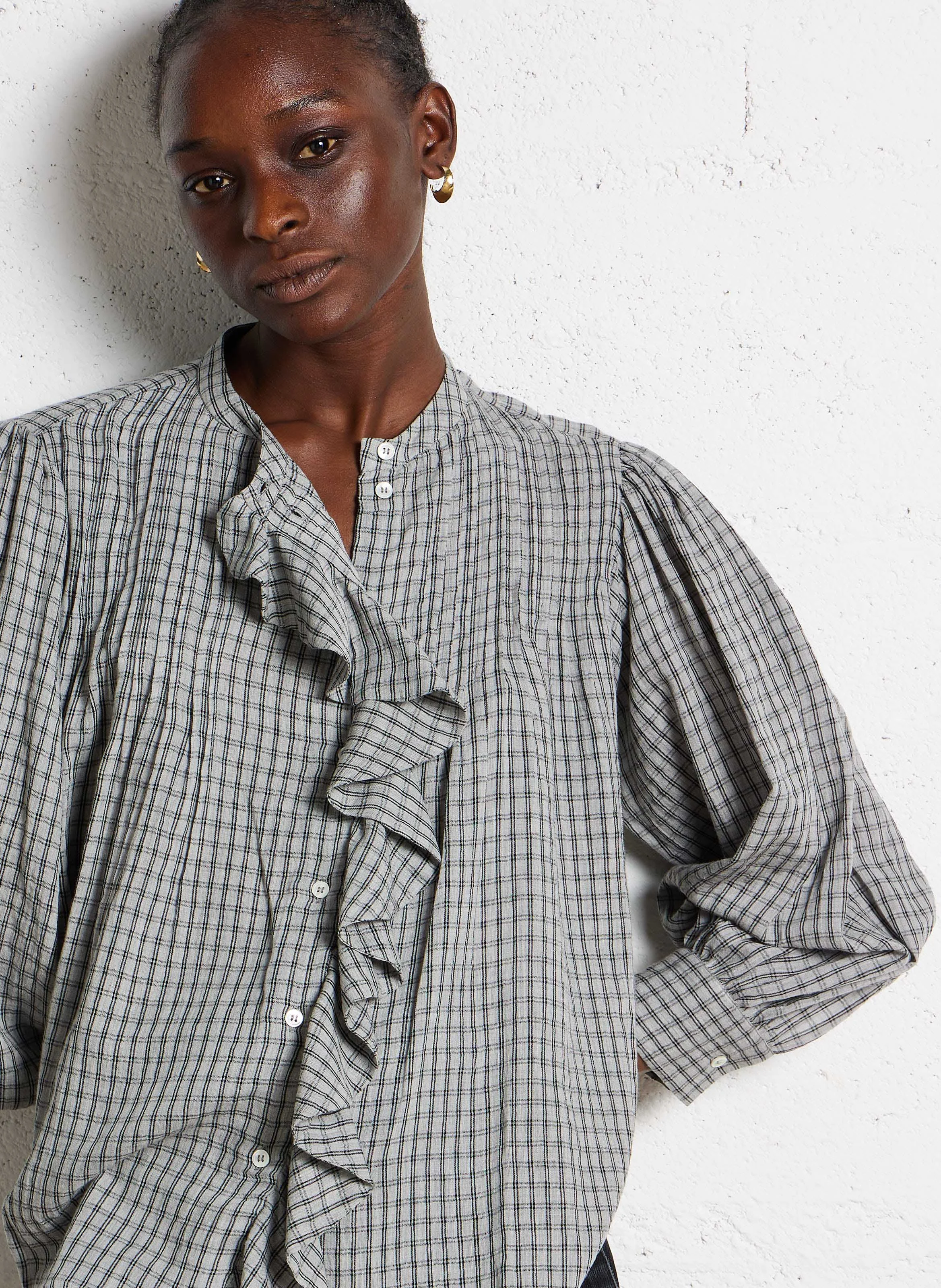 JOIE - Chemise ample col rond en coton | Multicolore