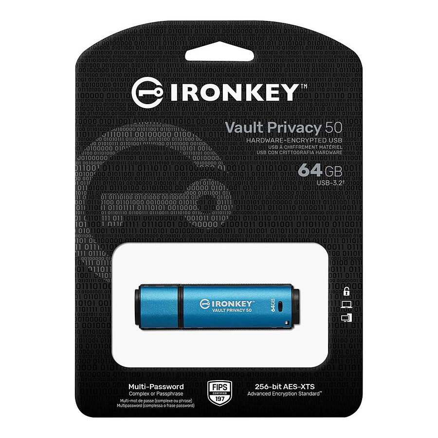 Kingston IronKey Vault Privacy 50 64 Go
