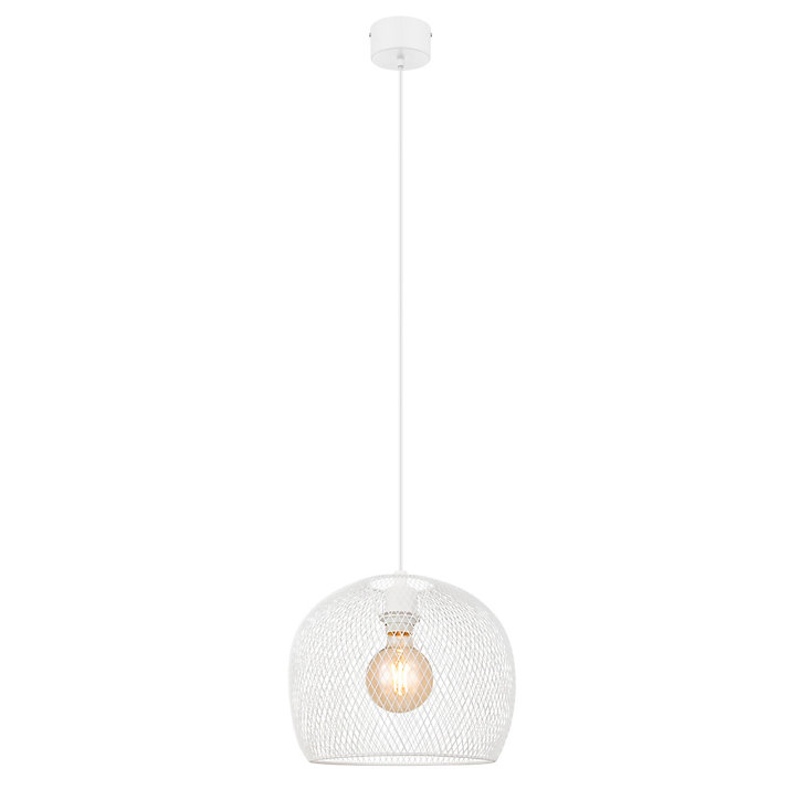 Suspension Osiglia GoodHome E27 blanc mat