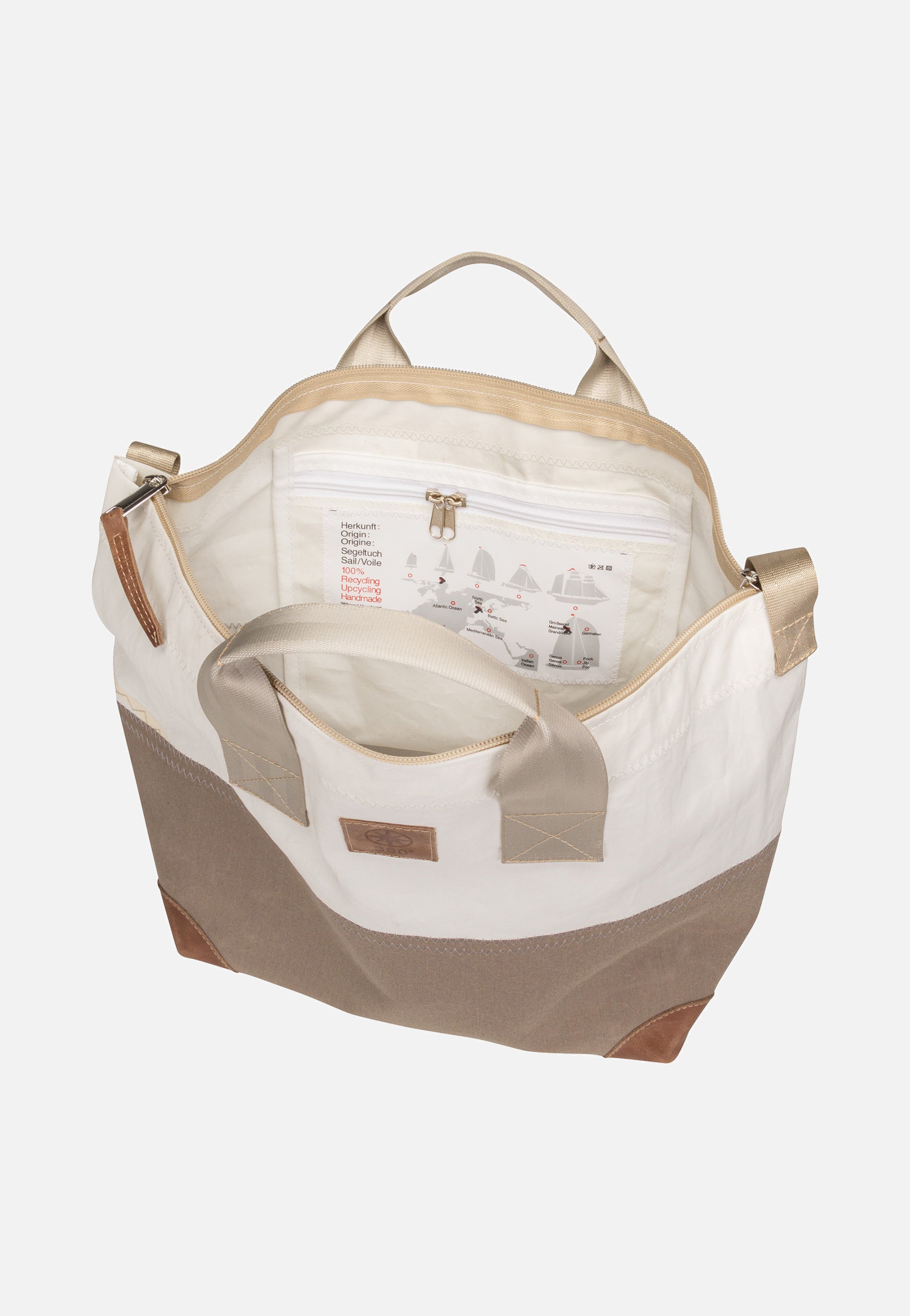 Suutje Weiß/Balken Taupe - Crossbody Bag
