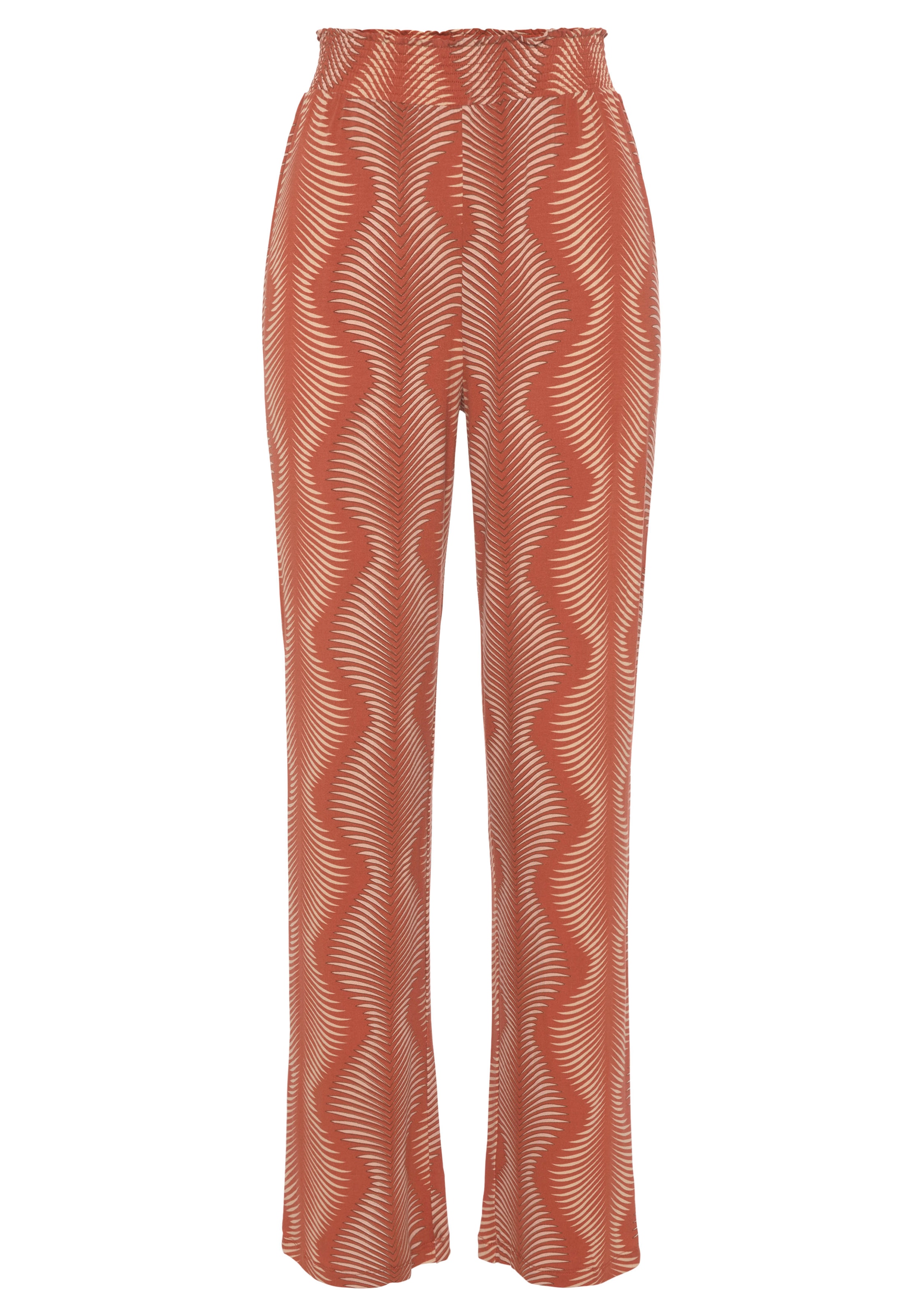 LASCANA Pyjamahose  mit graphischen Allover-Druck