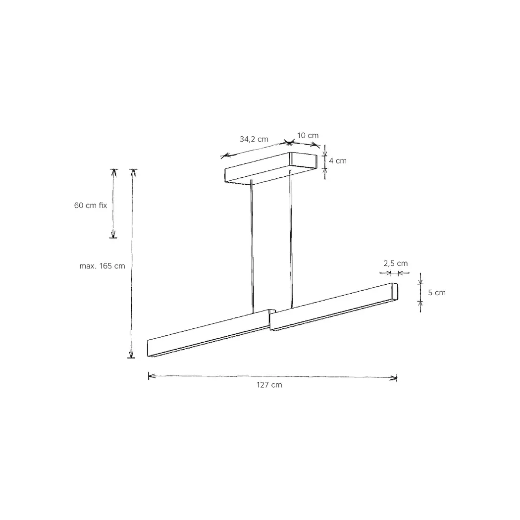 LED-Pendelleuchte Level
