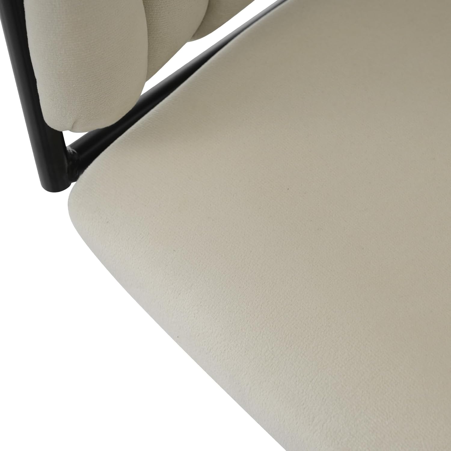 Merax Drehstuhl 6er Set, Moderne Esszimmerstuhl aus Samt, Armlehnstuhl Drehbar mit Metallbeinen, für Esszimmer, Wohnzimmer, Schlafzimmer, Beige