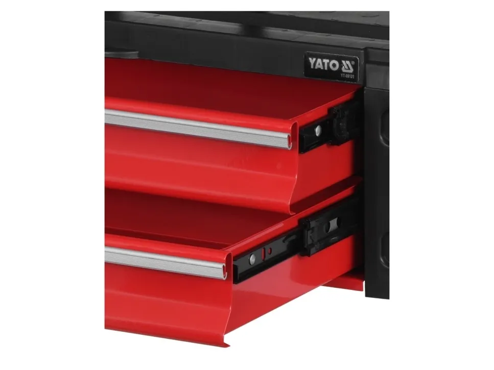 Yato YT-09101, Værktøjskiste, Metal, Sort, Rød, 45 kg, 520 mm, 320 mm