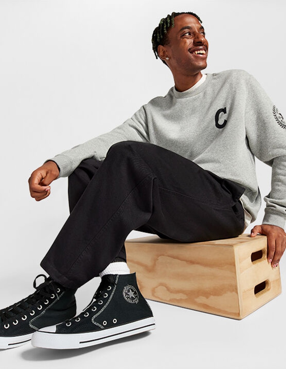 converse Sneakers Montantes Homme Ctas Hi Noir Toile