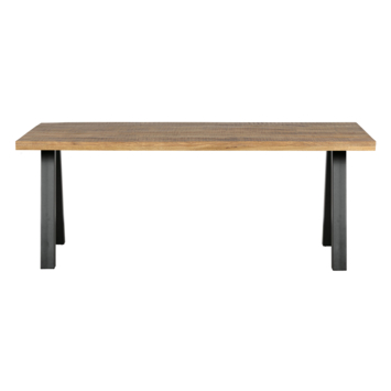 WOOOD Tablo eettafel mangohout naturel met U-poot 200 x 90 cm