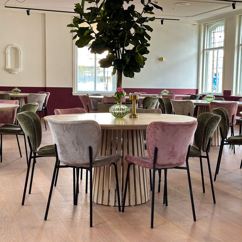 Kick Collection - Jude - Eettafel - Ronde - Wit - 120cm