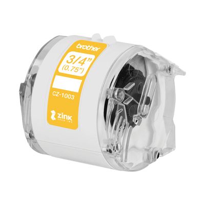 Brother CZ-13 - Ruban d'étiquettes auto-adhésives - 1 rouleau (19 mm x 5 m) - couleurs