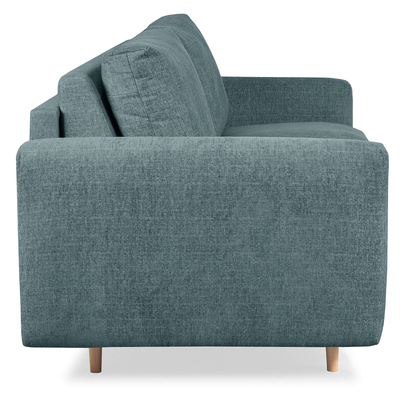 Bobochic Canapé droit cocoone convertible express  bleu foncé - 200x105x98 cm