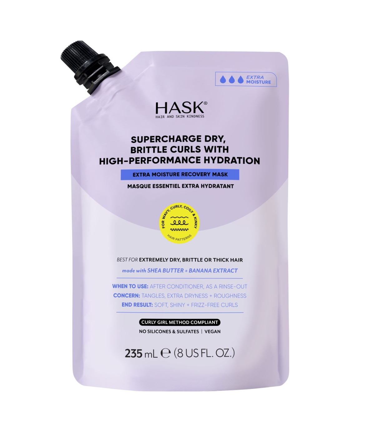 Hask - *Texture Solutions* - Máscara capilar de hidratação intensa