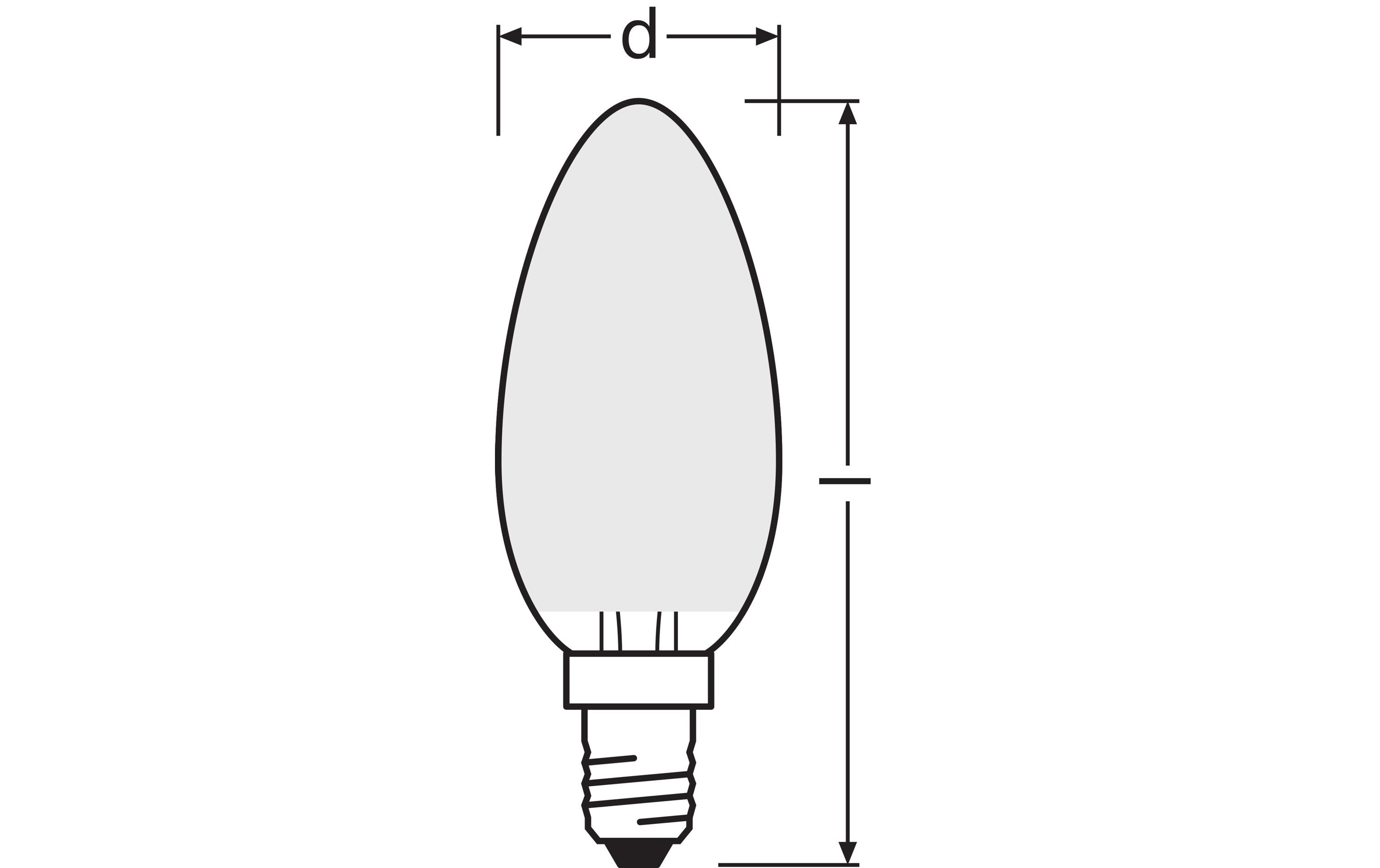 Lampe Base Retro, 4W, E14 Warmweiss, 2er BoxLED-Leuchtmittel