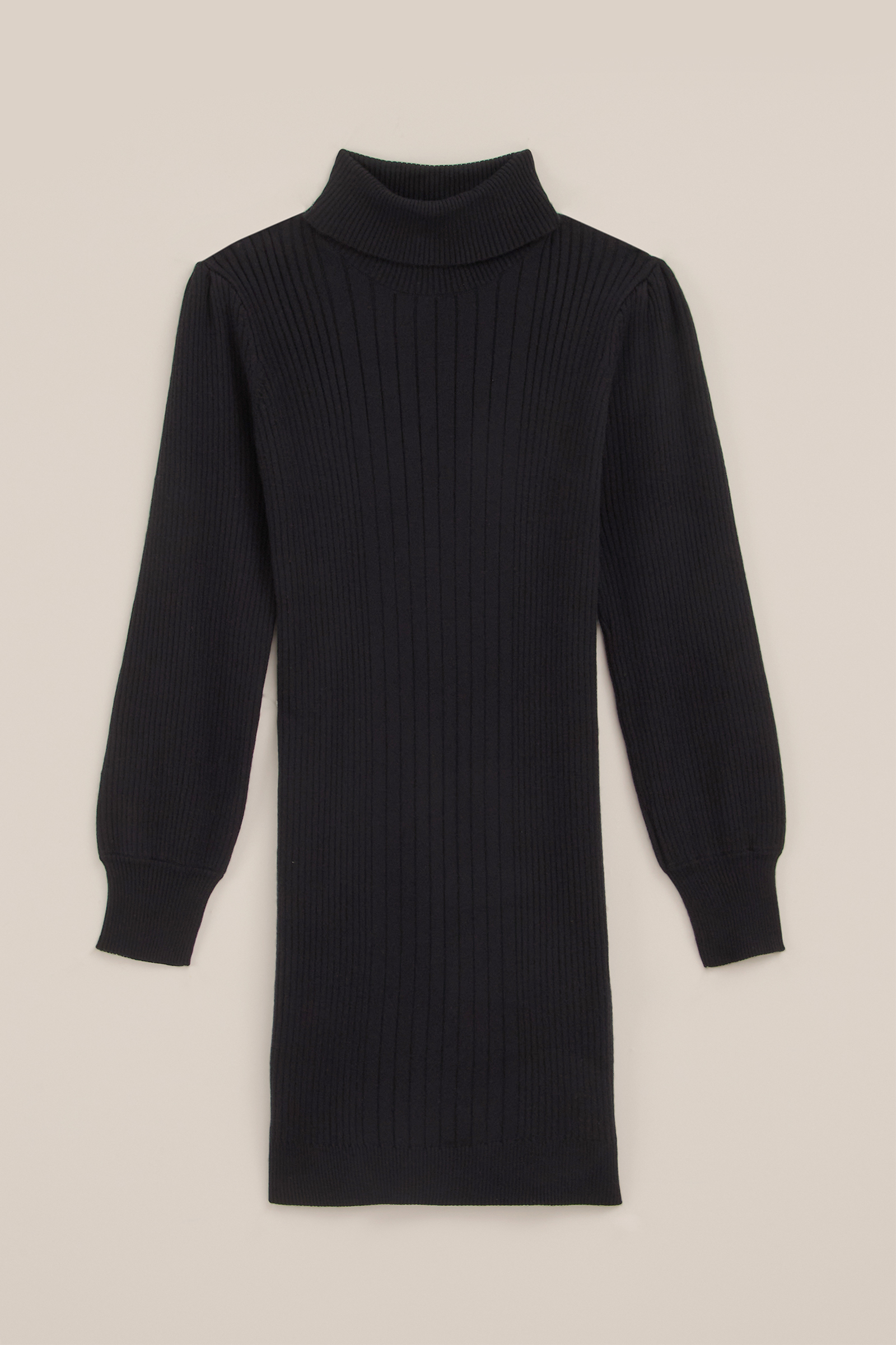 Meisjes jurk met structuur WE Fashion Zwart