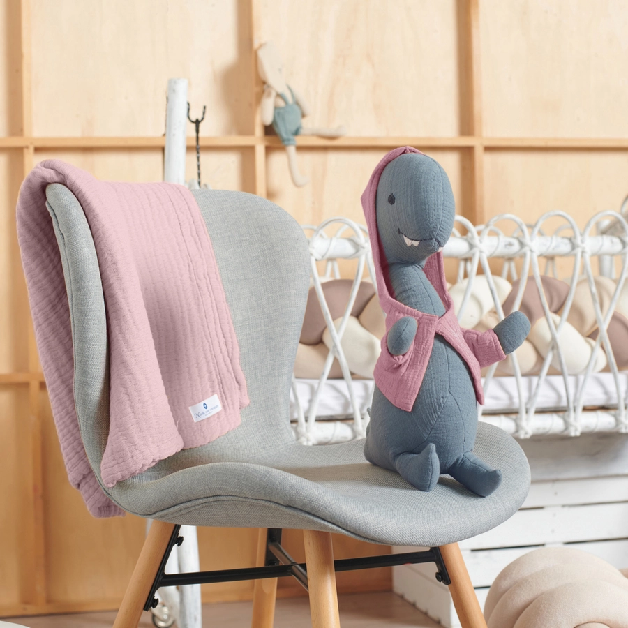 Nordic Coast Company Kuscheltier Musselin Dino Hannah