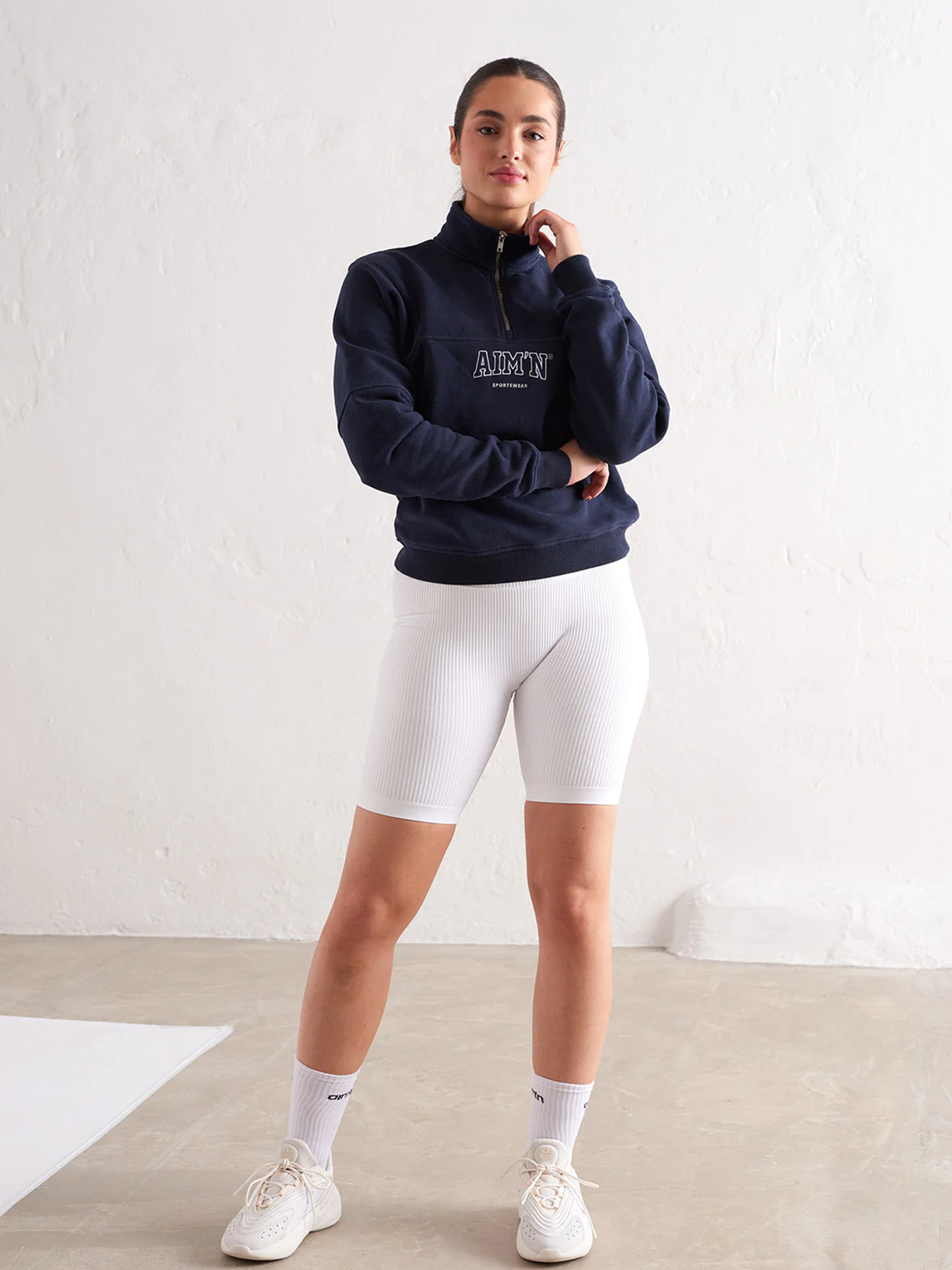 College Sweat Half Zip