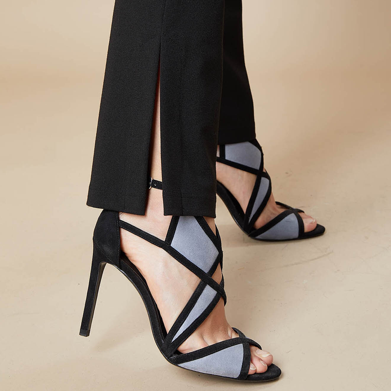 Belair Pantalon Poudre noir