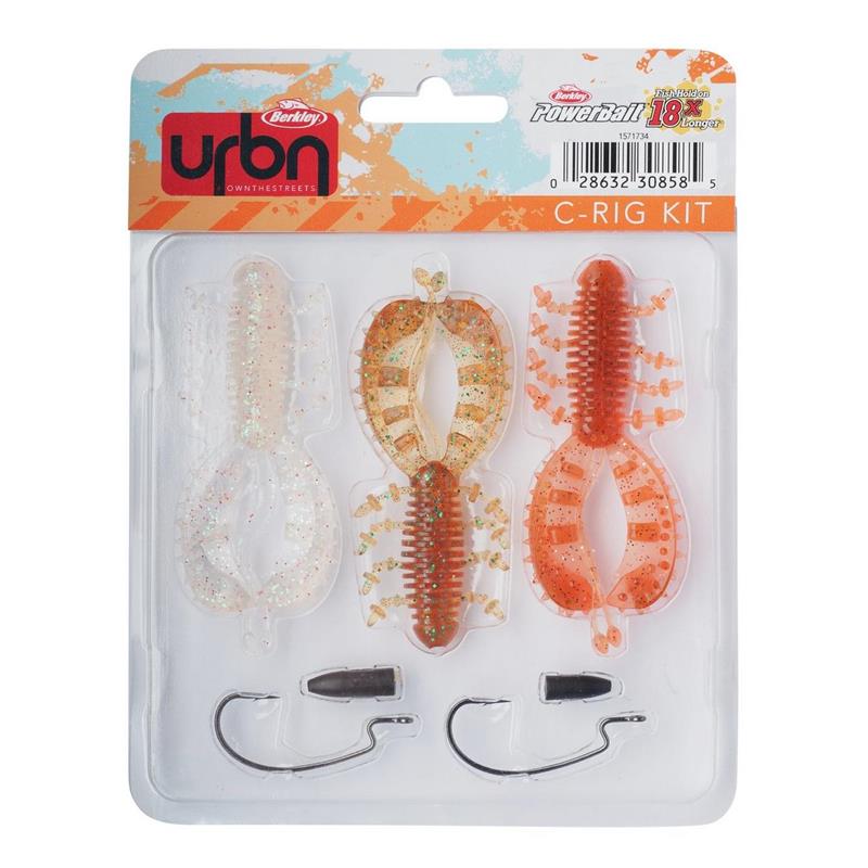 Kit Leurres Souples Armés Berkley Urbn C-Rig Kit