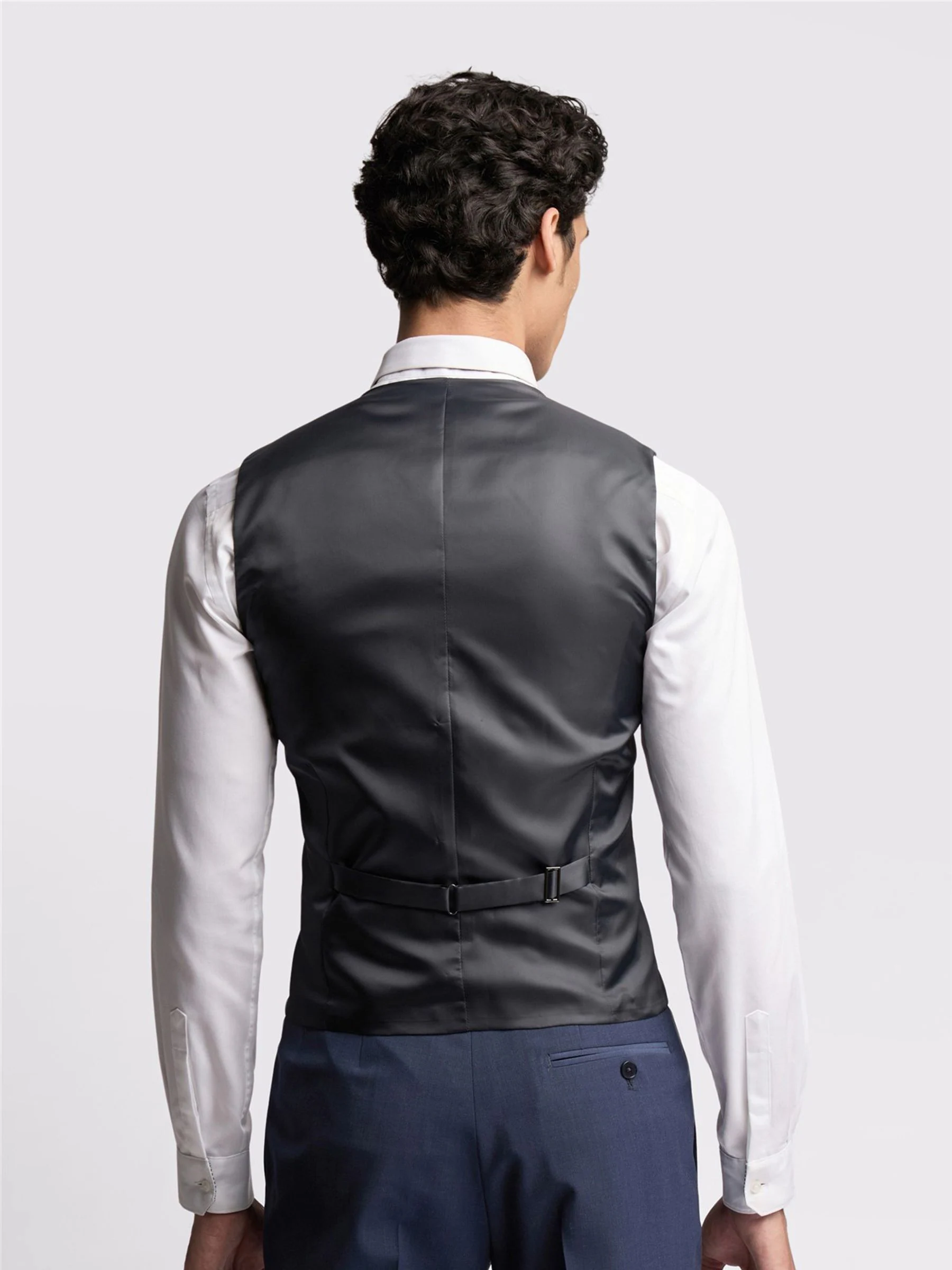 Ted Baker Tailoring Blauw premium Panama gilet