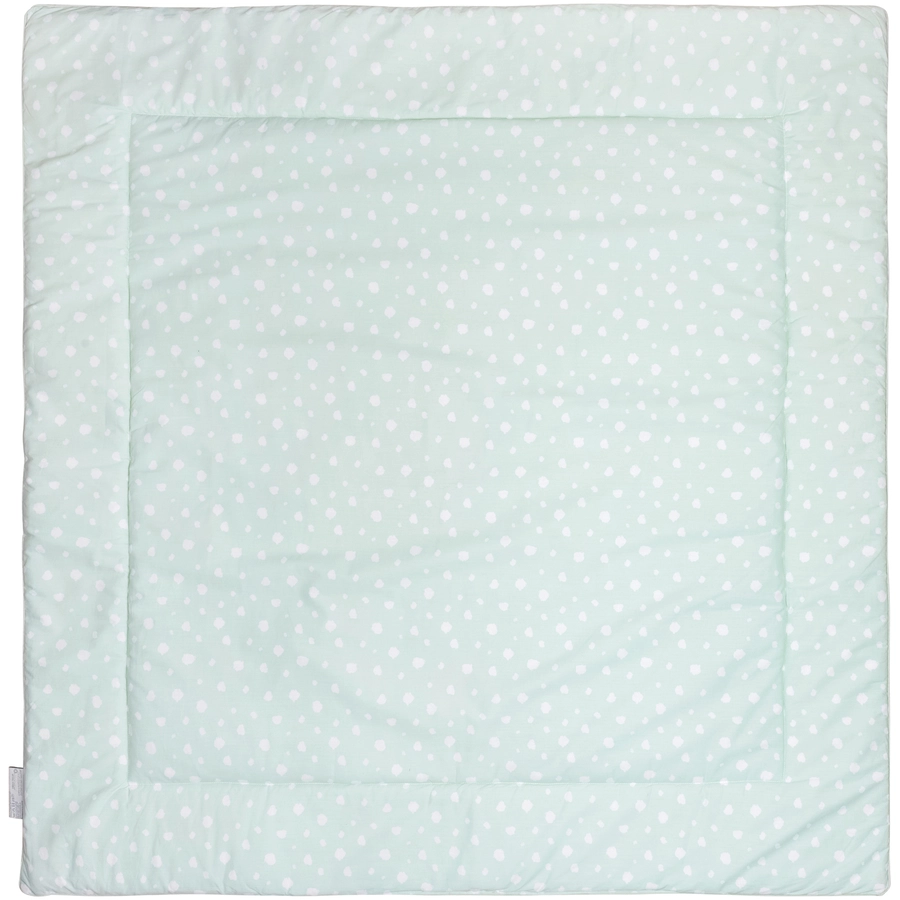 emma & noah Krabbeldecke Punkte mint 120 x 120 cm
