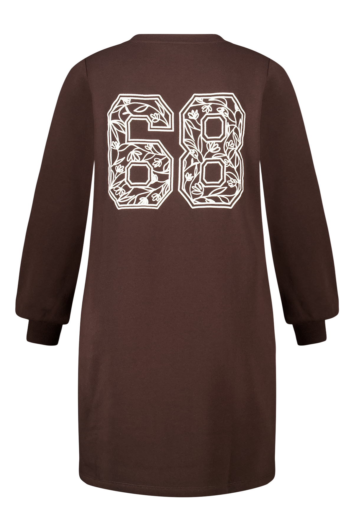 Sweater dress Donker bruin
