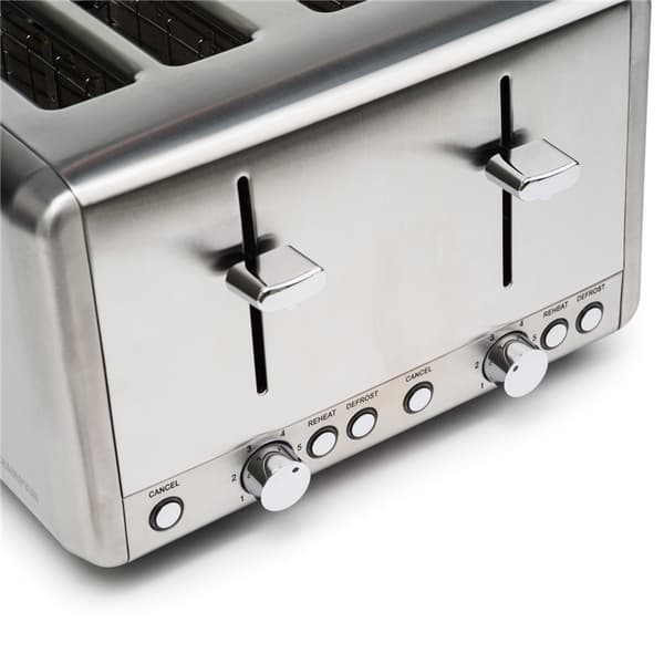 Champion Brødrister 4 plater 1000W BR420 Rustfritt stål