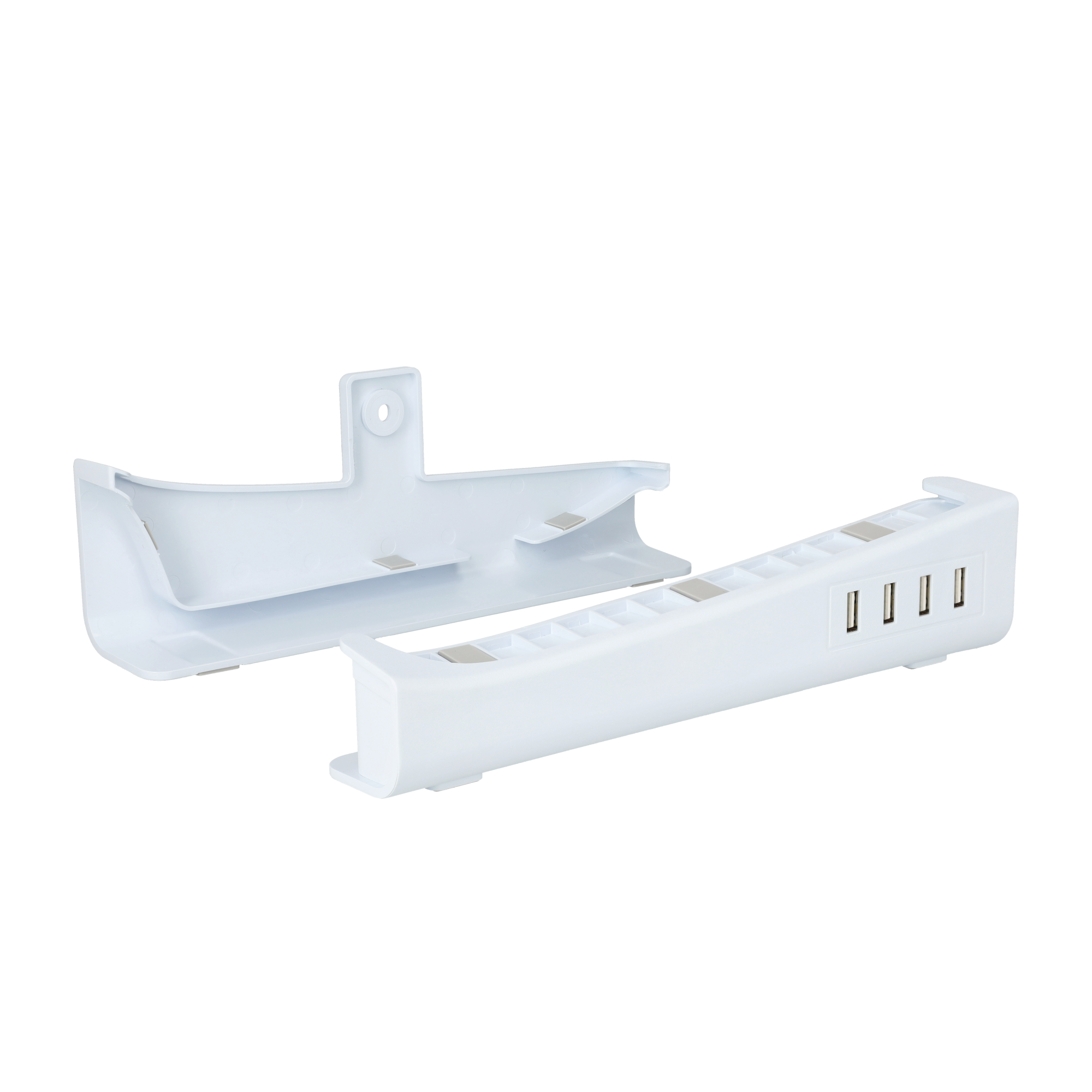 Sony PlayStation 5 PS5 Slim Halterung mit 4x USB A   1x USB-C Multiport Erweiterung für die Konsole - Weiss