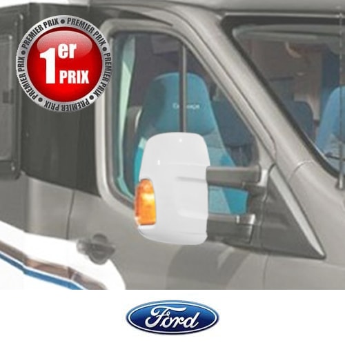 Coques de rétros HTD Blanches Ford Transit de 2014 à 2025