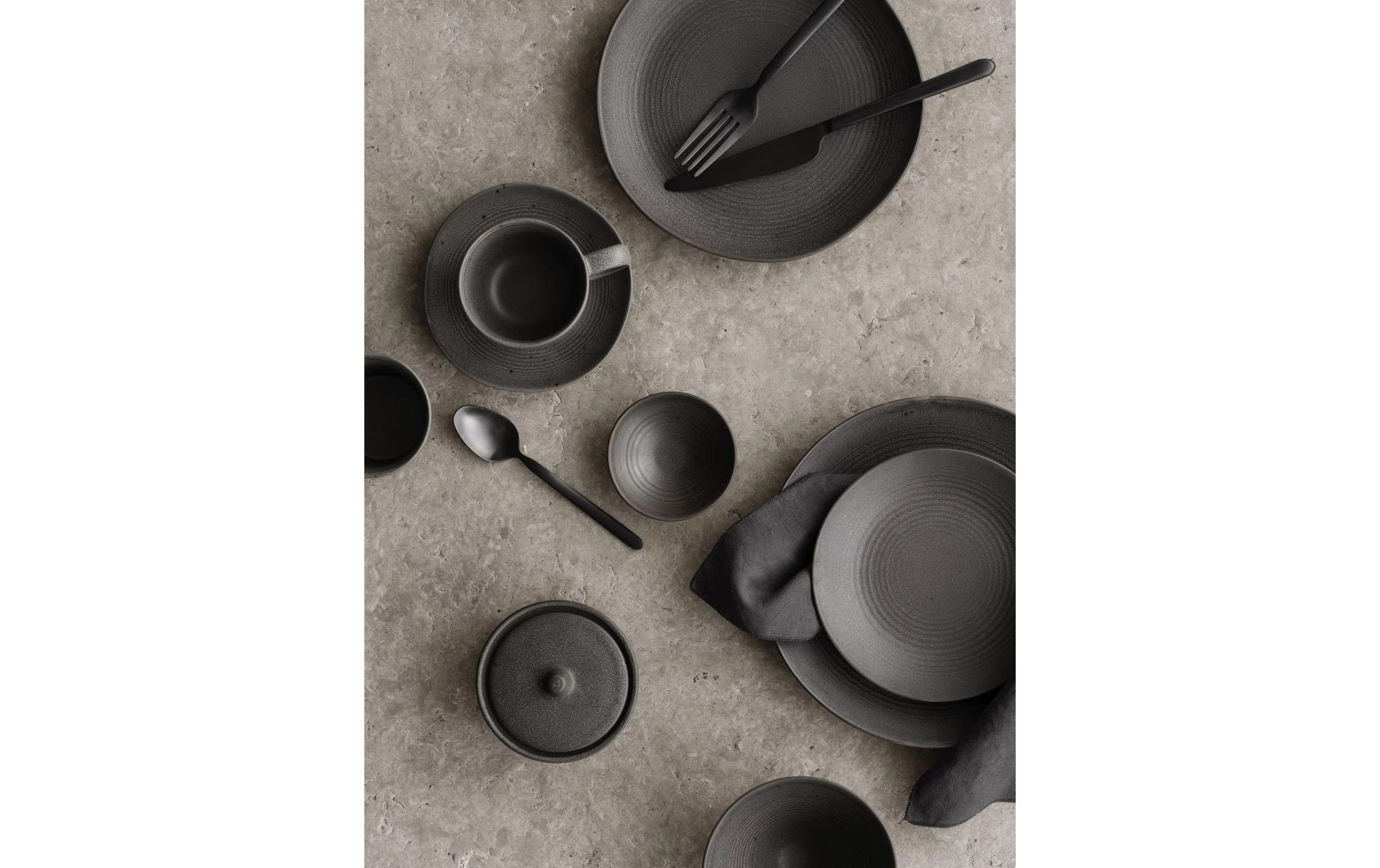 Besteck-Set Stella 16 Stück, Schwarz<br>16-teiliges Besteck-Set