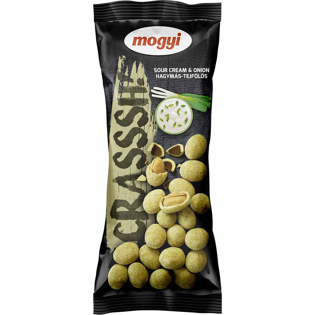 30x 60g Mogyi Erdnüsse im Teigmantel Sour Cream & Onion MHD:24.9.25
