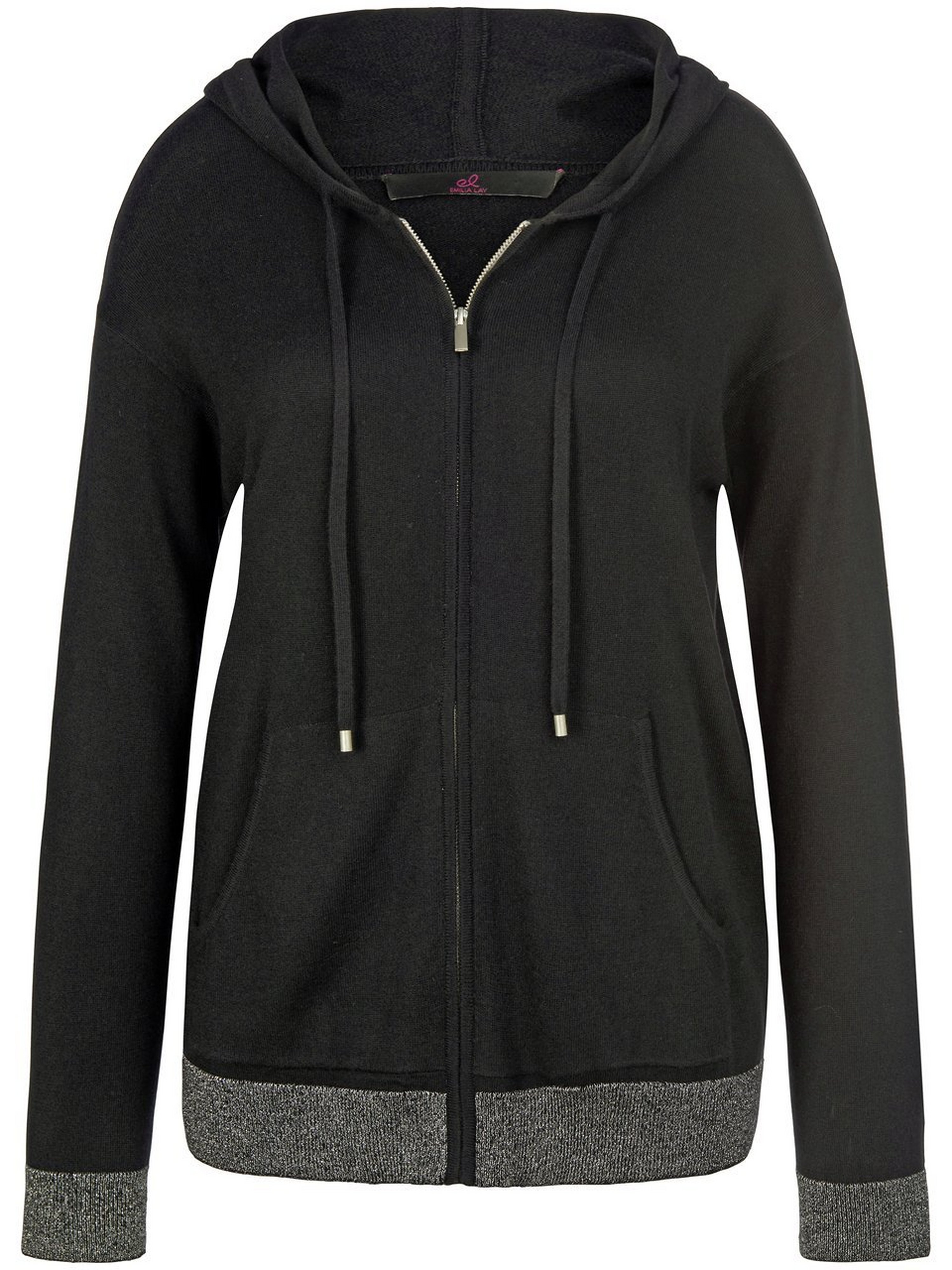 Hoodie-Strickjacke