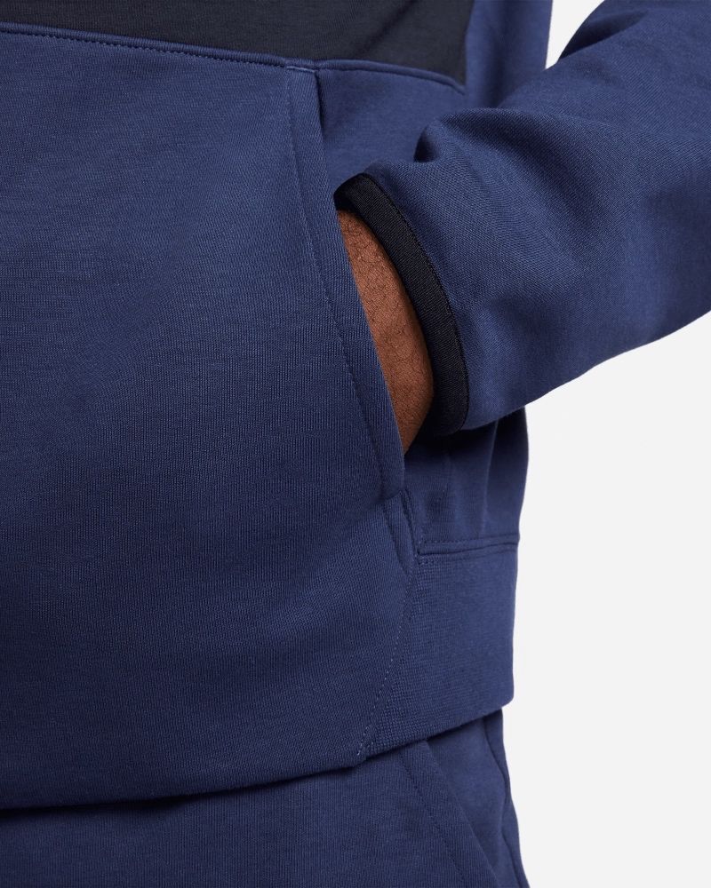 Sweat zippé à capuche Nike Sportswear Essential Bleu Marine & Noir pour homme