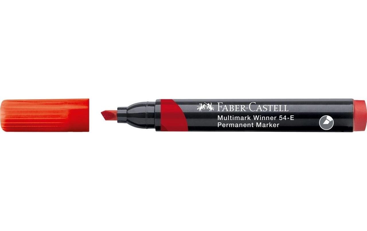 Permanent-Marker Multimark Winner 54-E RotFolienstift mit Keilspitze