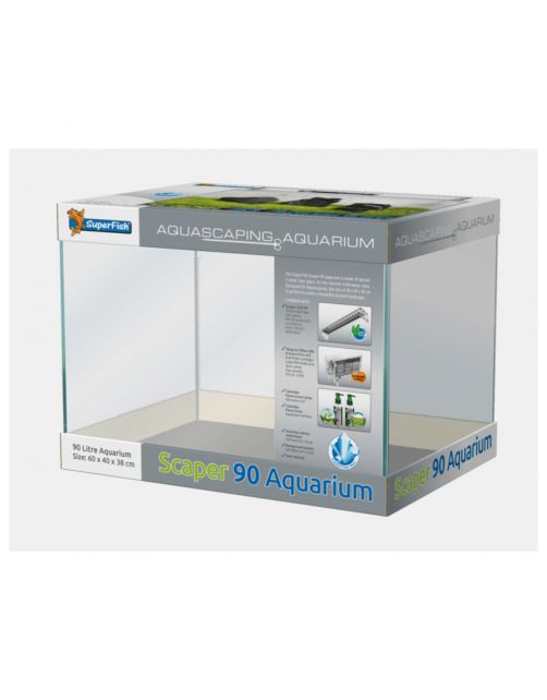 Superfish Scaper 90 - Aquaria - 60x40x38 cm 90 l Transparant