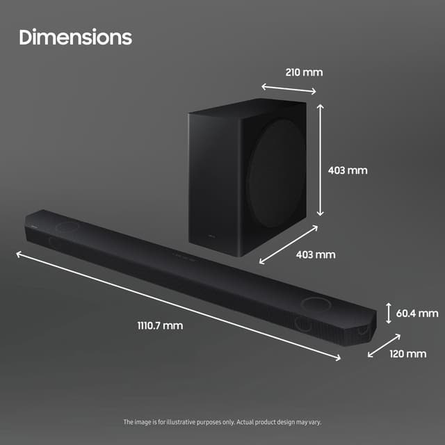Samsung 5.1.2ch HW-Q810D soundbar (sort)