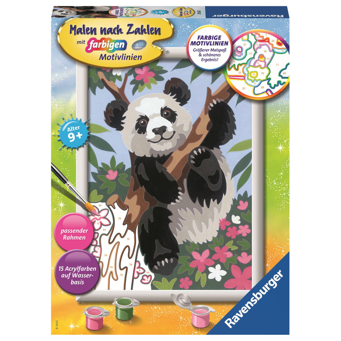 Malen nach Zahlen - Süßer Panadbär