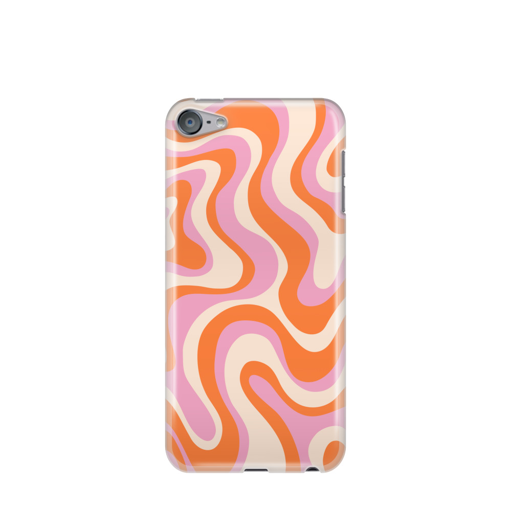 iPod Touch 7G Gummi Hülle Sunset Swirl 1 - Rosa