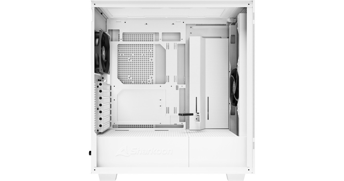 SharkoonRebel C50 White midi tower behuizing  (Wit | 2x USB-A | 1x USB-C)