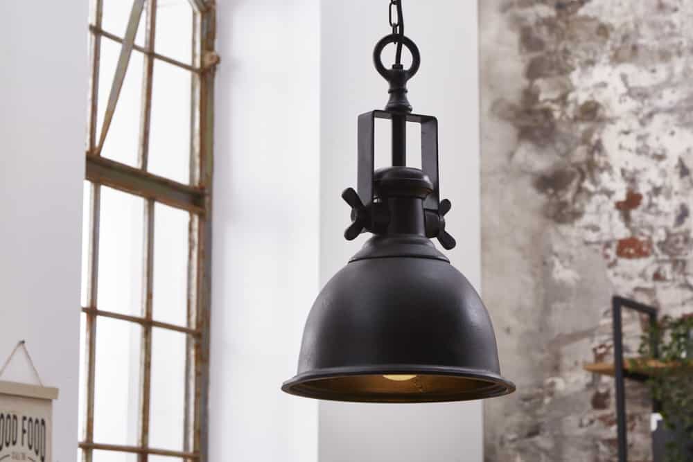 Design Hängelampe INDUSTRIAL 45cm schwarz Industrial Stil