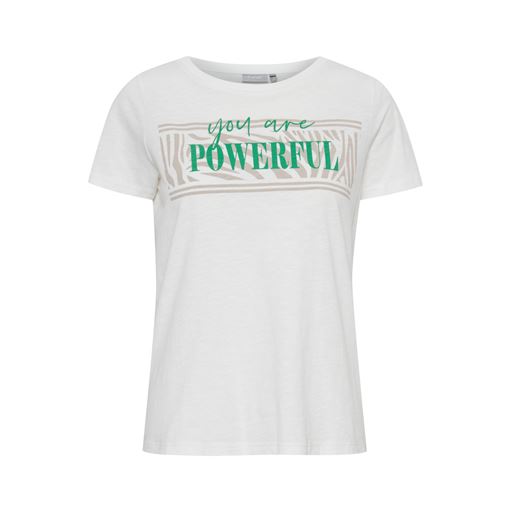 Fransa Kortærmet T-shirt, Blanc de Blanc Mix, XS