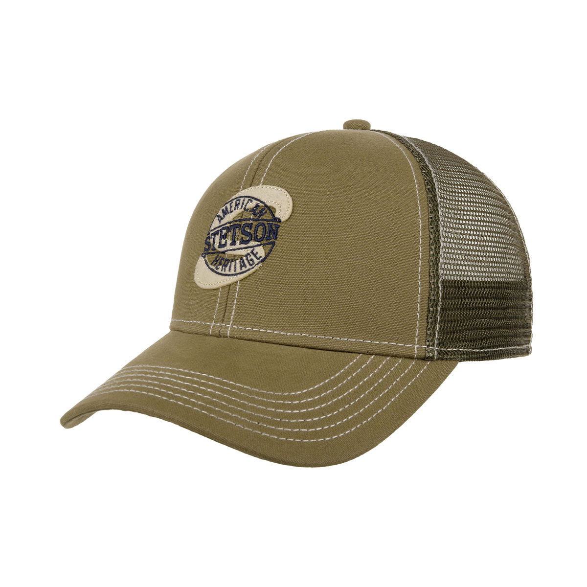 Stetson Stamp Mesh Cap (Khaki)