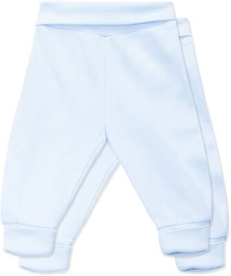 Tiny Treasure Willow 2-Pack Bukse, Baby Blue