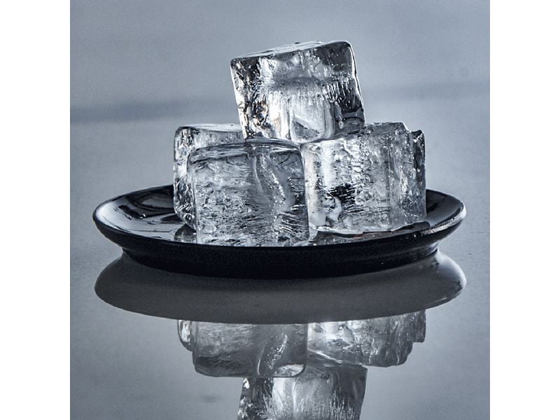 Lurch Eiswürfelform Würfel Schwarz / Transparent, 2 x 2 cm Ice Former