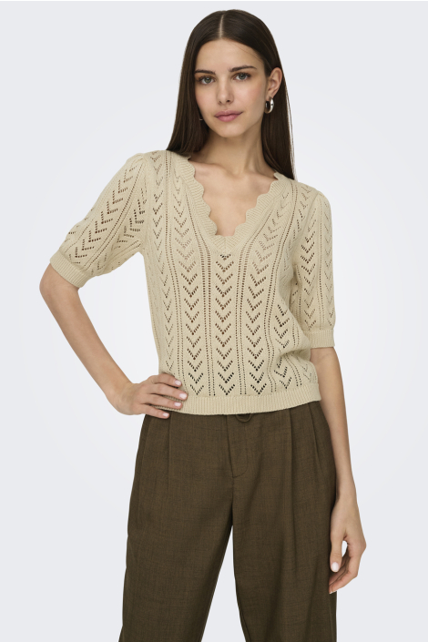 Jacqueline de Yong beige dames trui
