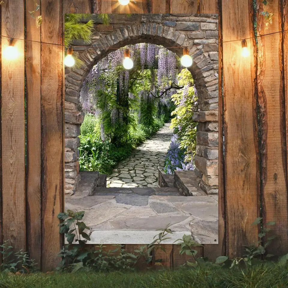MuchoWow Tuinposter 120x180cm Bos Doorkijk Stenen Pad