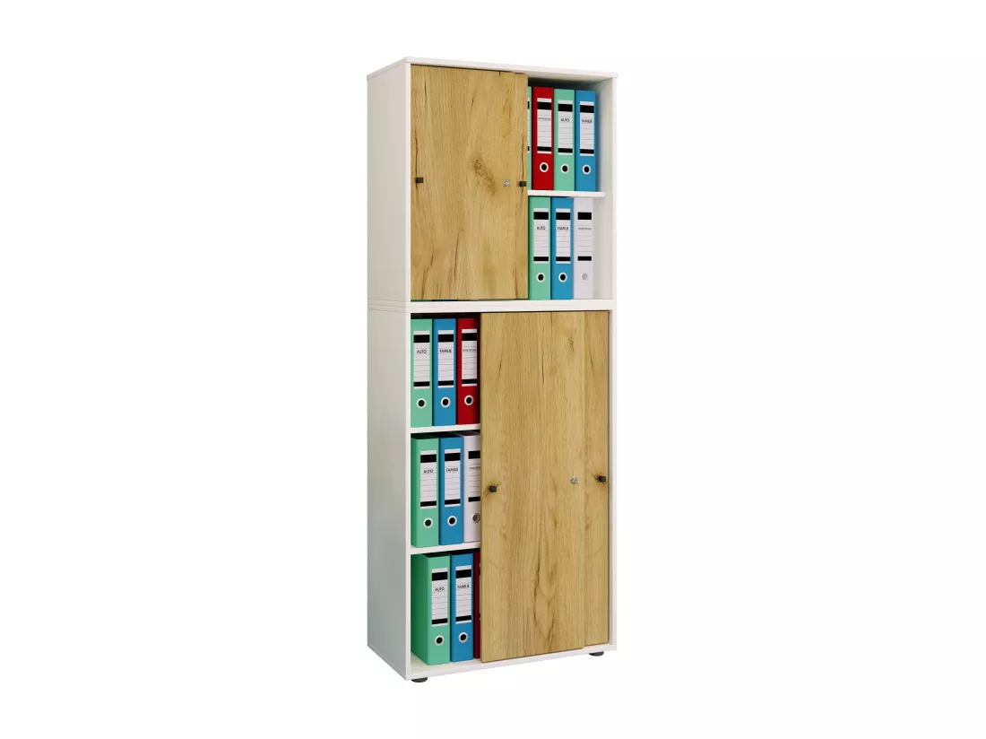 Armoire de bureau portes coulissantes Lona 5x