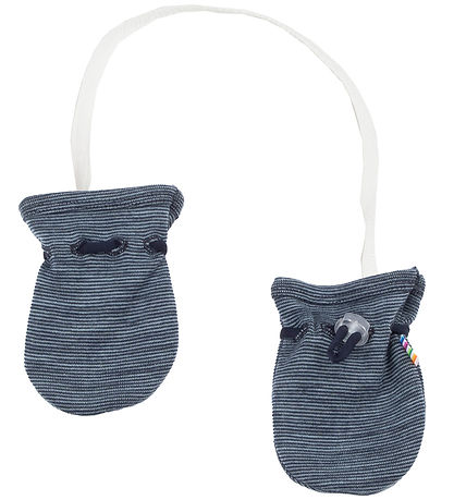 Joha Fäustlinge - Wolle - Blau