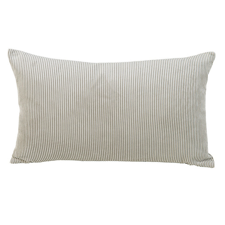 Coussin GoodHome Carrington 30 x 50 cm gris