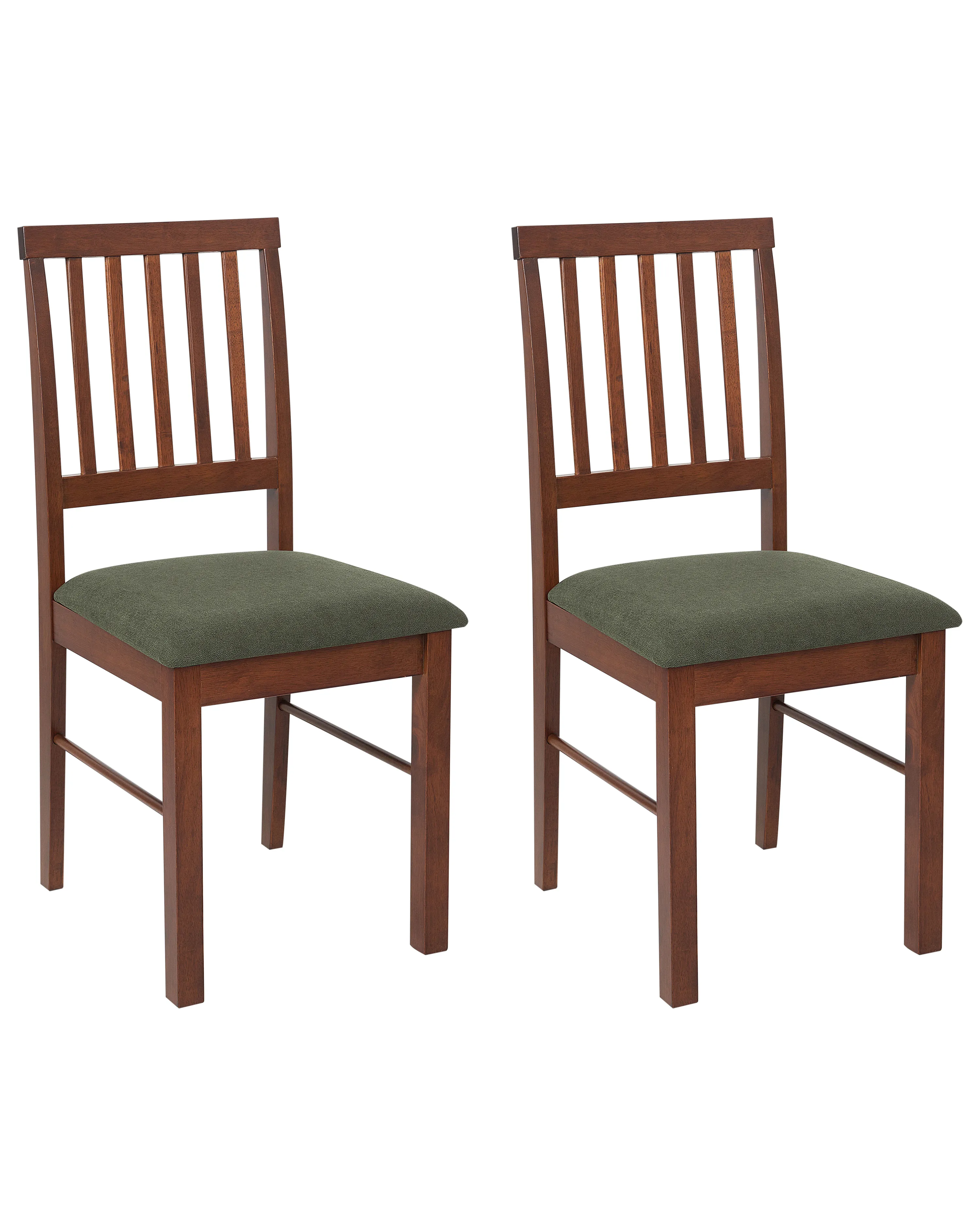 Set van 2 eetkamerstoelen ORONO Hout Donkerbruin